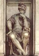 Michelangelo Buonarroti Tomb of Lorenzo de' Medici oil